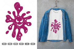 Splash Monster SVG &amp; Clipart Product Image 1