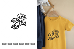 Pterodactyl Mushroom SVG &amp; Clipart Product Image 1