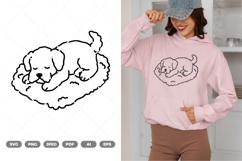 Sleeping Dog SVG &amp; Clipart Product Image 1