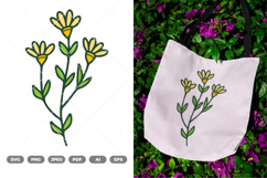 Flower Colored SVG &amp; Clipart Product Image 1
