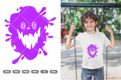 Splash Monster SVG &amp; Clipart Product Image 1