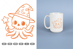 Skull Octopus SVG &amp; Clipart Product Image 1