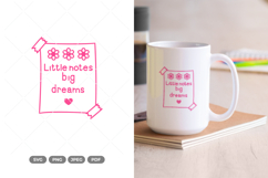 Little Notes Big Dream SVG &amp; Clipart Product Image 1