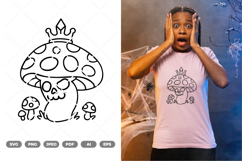 Skull Mushroom SVG &amp; Clipart Product Image 1