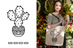 Potted Cactus SVG &amp; Clipart Product Image 1
