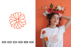 Flower Petals Doodle SVG &amp; Clipart Product Image 1