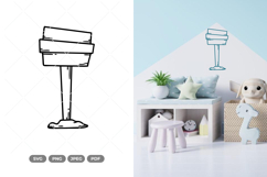 Wooden Sign Doodle SVG &amp; Clipart Product Image 1