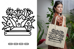 Flower Box SVG &amp; Clipart Product Image 1