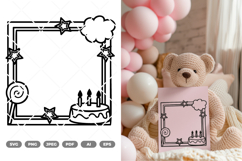 Birthday Frame SVG &amp; Clipart Product Image 1
