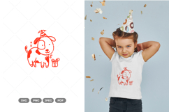 Birthday Dog SVG &amp; Clipart Product Image 1