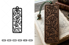 Floral Bookmark SVG &amp; Clipart Product Image 1