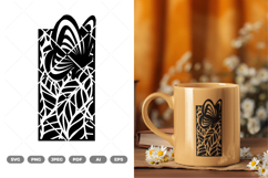 Floral Butterfly SVG &amp; Clipart Product Image 1