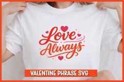 Valentine Love Phrase SVG Romantic Hand Lettered Design Product Image 1