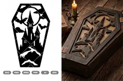 Halloween Coffin SVG & Clipart Product Image 1