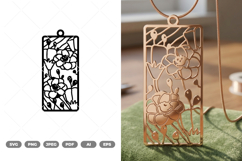 Floral Bookmark SVG &amp; Clipart Product Image 1