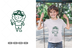 Kawaii Lion Pirate SVG &amp; Clipart Product Image 1