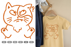 Funny Cat SVG &amp; Clipart Product Image 1