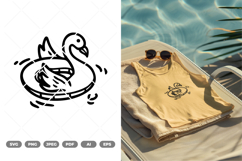 Rubber Duck Float SVG &amp; Clipart Product Image 1