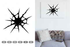 Cracking Wall SVG &amp; Clipart Product Image 1