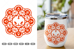 Mandala Pumpkin SVG &amp; Clipart Product Image 1