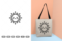 Kawaii Sun SVG &amp; Clipart Product Image 1