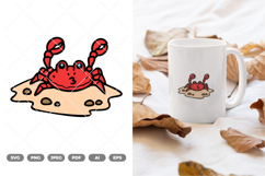 Crab Colored SVG &amp; Clipart Product Image 1
