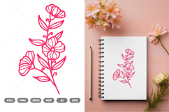 Flower Doodle SVG &amp; Clipart Product Image 1