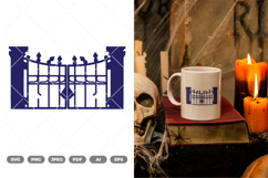 Cemetery Gate SVG &amp; Clipart Product Image 1