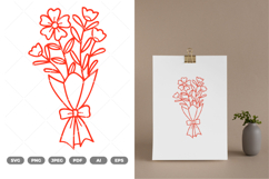 Bouquet SVG &amp; Clipart Product Image 1