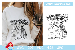 Patching walls and emotions SVG, Home renovation SVG Product Image 1