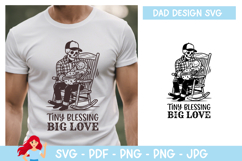 Tiny blessing, big love SVG, Dad SVG Product Image 1