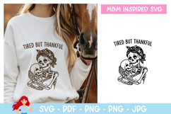 Tired but thankful SVG, Mom inspired SVG Product Image 1
