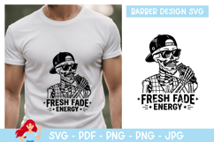 Fresh fade energy SVG, Barber inspired SVG, Skeleton Product Image 1