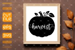 Pumpkin Harvest SVG,Autumn cut file, Door Sign Fall SVG Product Image 1