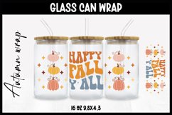 Autumn Glass Wrap Svg,16oz Libbey Wrap, Autumn SVG Glass can Product Image 1