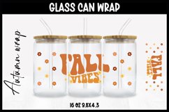 Autumn Glass Wrap Svg,16oz Libbey Wrap, Autumn SVG Glass can Product Image 1