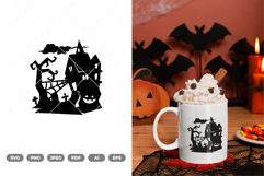 Haunted House SVG &amp; Clipart Product Image 1