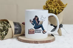 Boss Babe Charm - Empowering Businesswoman PNG Clip Art Product Image 3