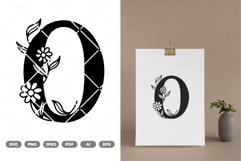 Floral Numeric SVG &amp; Clipart Product Image 1