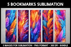 20 Rainbow Colourful Bookmarks I Bookmarks Sublimation Product Image 2