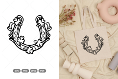 St. Patrick Horseshoe SVG &amp; Clipart Product Image 1