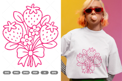 Strawberry SVG &amp; Clipart Product Image 1