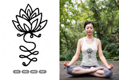 Lotus Wall Decor SVG &amp; Clipart Product Image 1