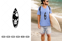 Surfboard SVG &amp; Clipart Product Image 1