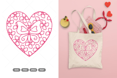 Floral Heart and Butterfly SVG &amp; Clipart Product Image 1