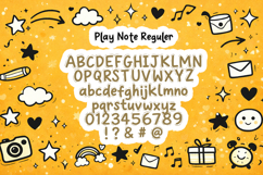 Play Note Cute Doodle Handwritten Font 2 Styles Product Image 4