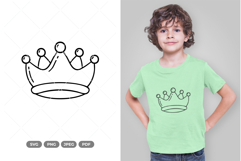 Crown Doodle SVG &amp; Clipart Product Image 1
