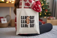 Game Day Embroidery Design | Football Lightning Bolt Product Image 4