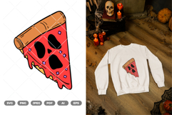 Pizza Skull Colored SVG &amp; Clipart Product Image 1