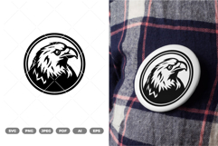 Hawk Head Logo SVG &amp; Clipart Product Image 1